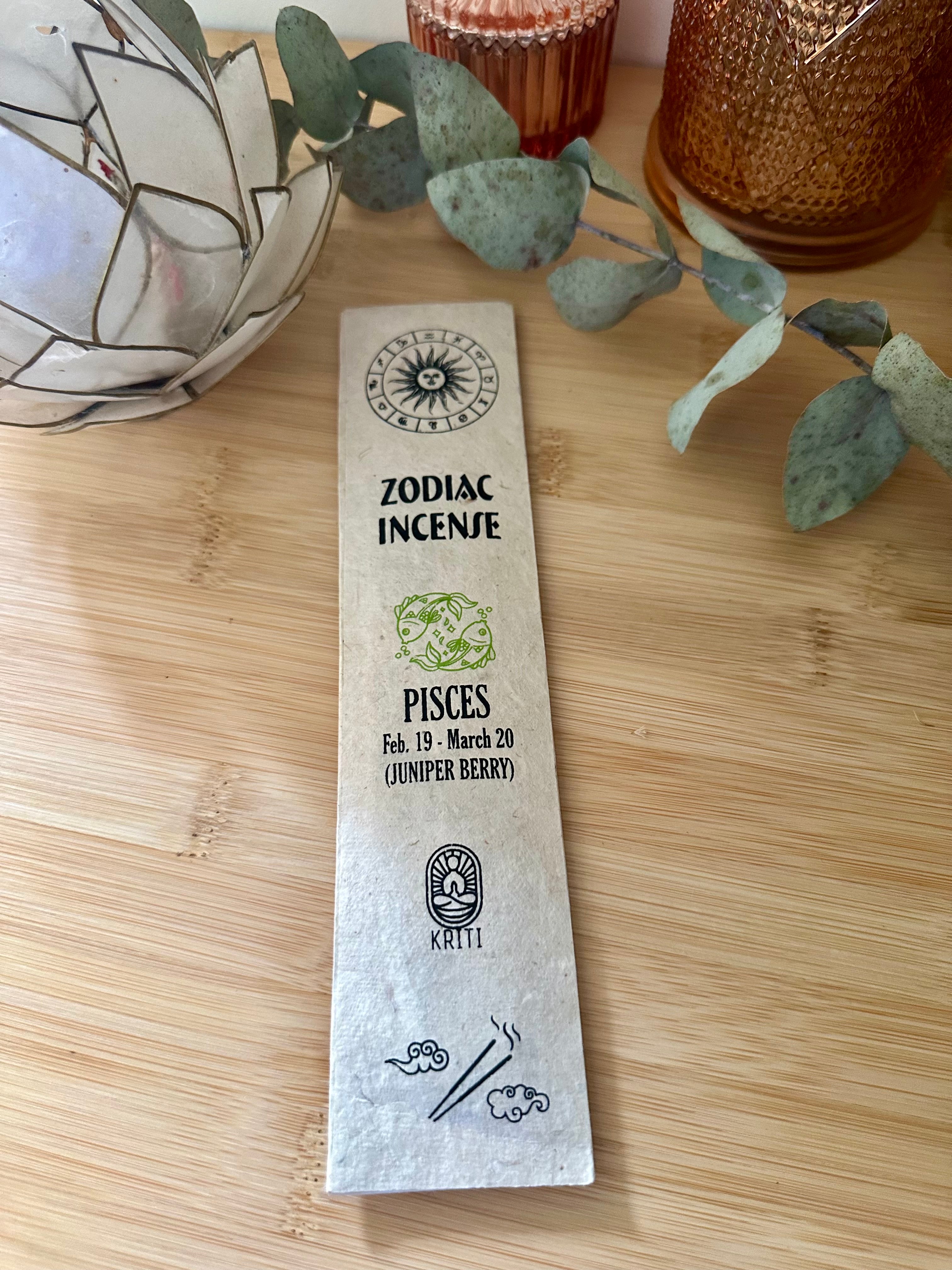 Incense - Hand Rolled - Zodiac - Pisces