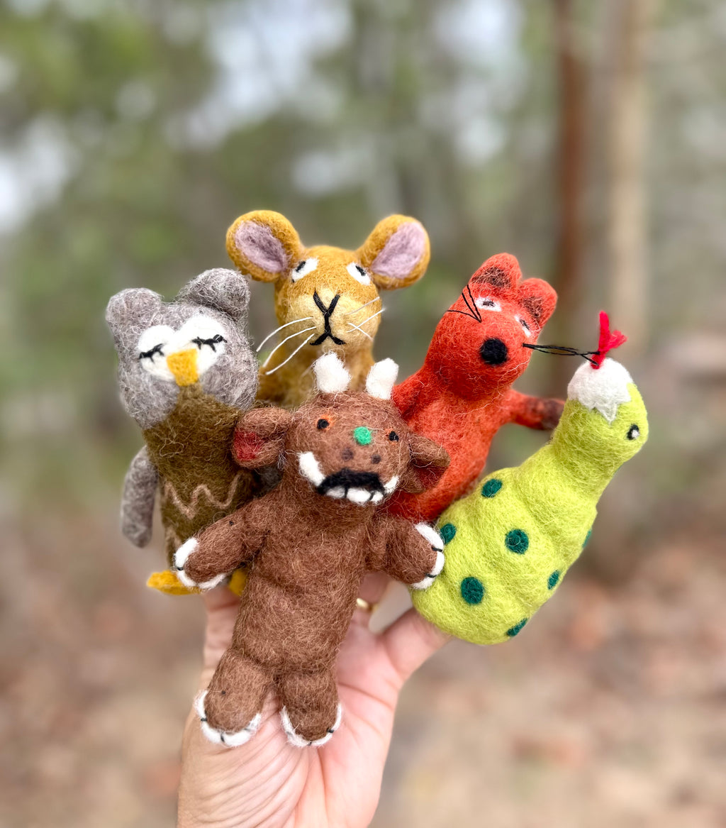 Felt Finger Puppets - Gruffalo Character Set