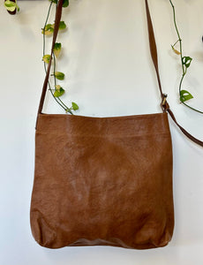 Leather Side Tote Bag (Soft Leather)