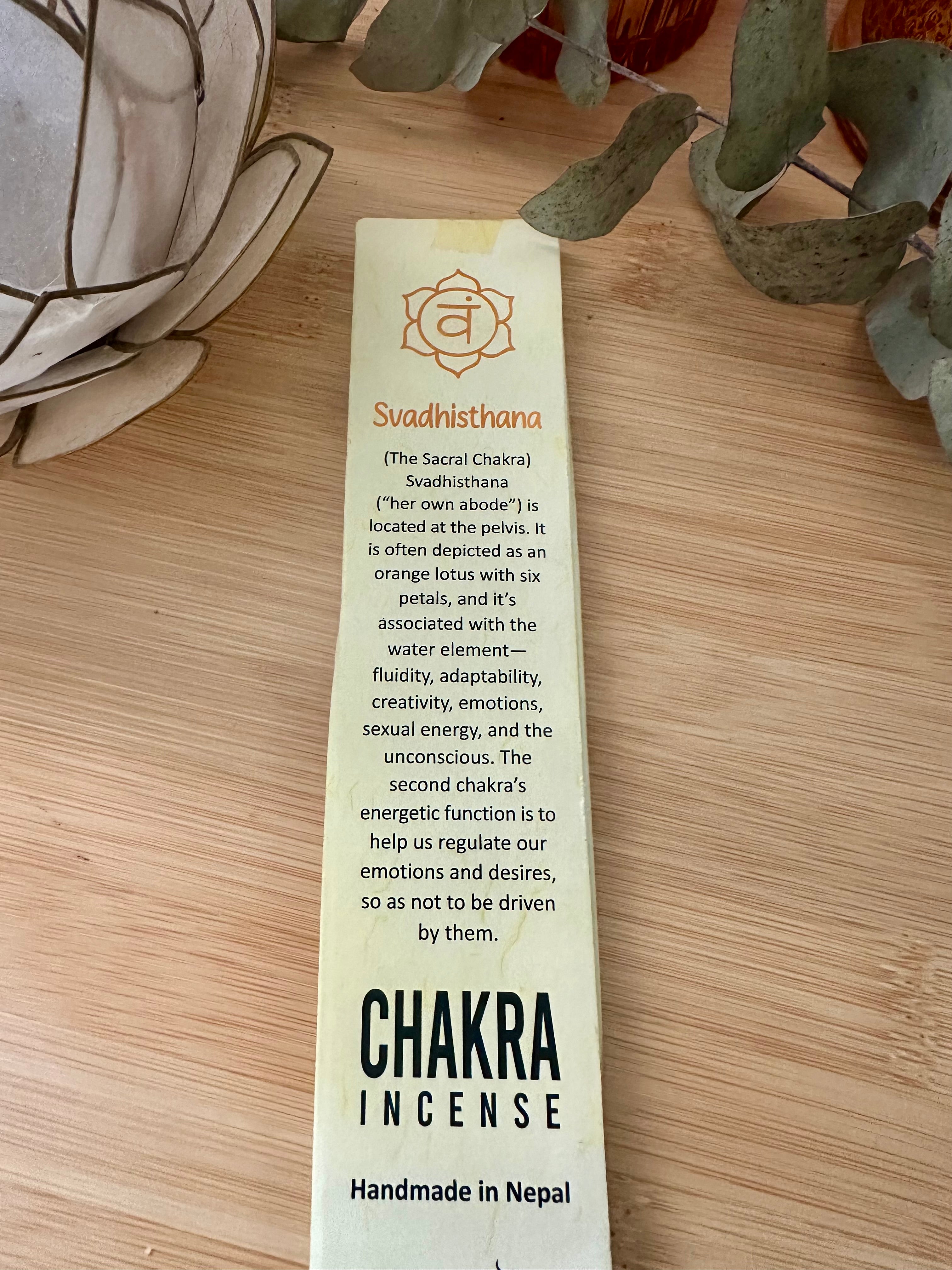 Incense - Hand Rolled - Chakra - Sacral (Jasmine)