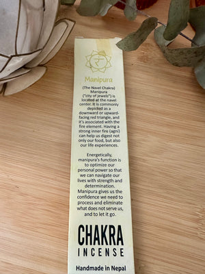 Incense - Hand Rolled - Chakra - Navel - (Lemongrass)