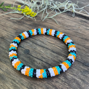 Seed Bead Roll on Bangle