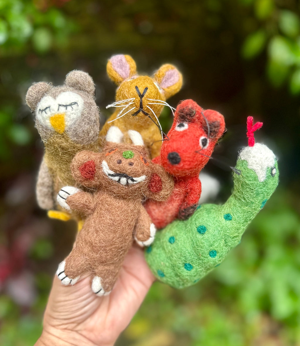 Felt Finger Puppets - Gruffalo Character Set