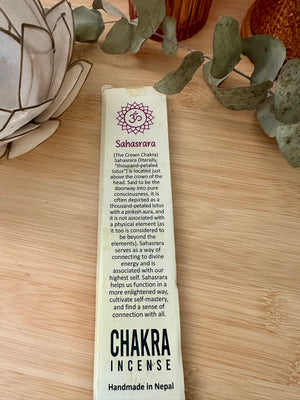 Incense - Hand Rolled - Chakra - Crown (Frankincense)