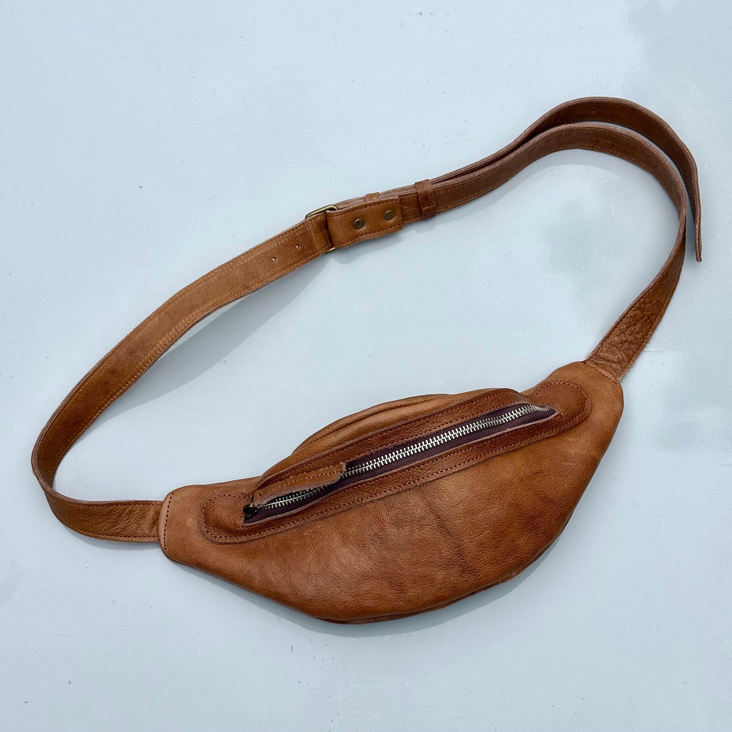 Leather Sling Bag (Soft Leather)