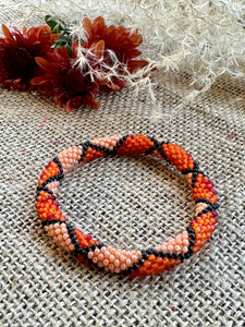 Seed Bead Roll on Bangle