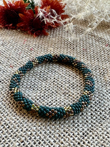 Seed Bead Roll on Bangle