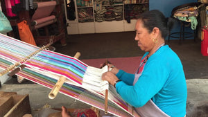 Nepalese woman weaving