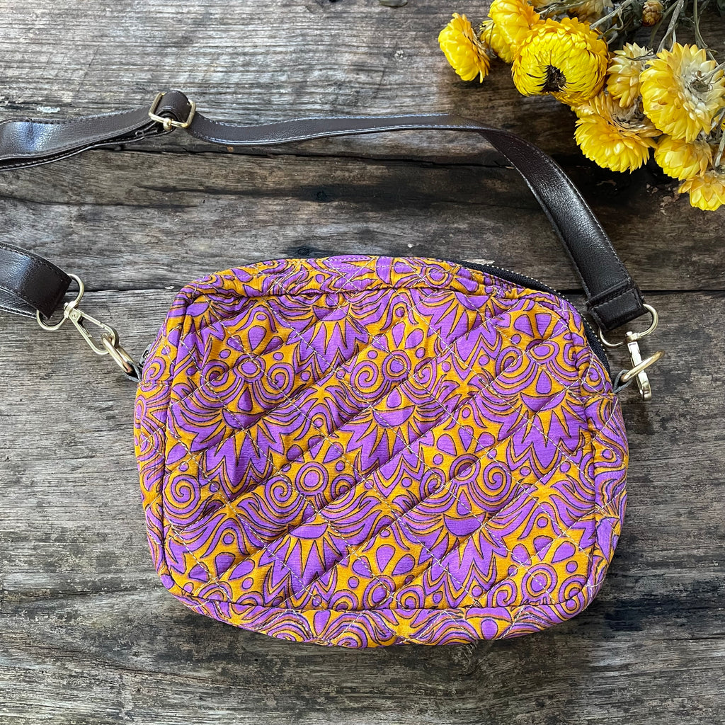 Quilted Sari Side Bag