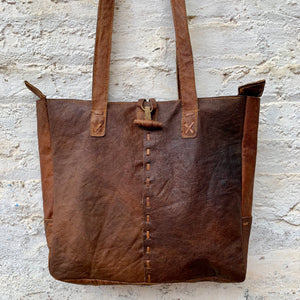 Buffalo Leather Tote Bag