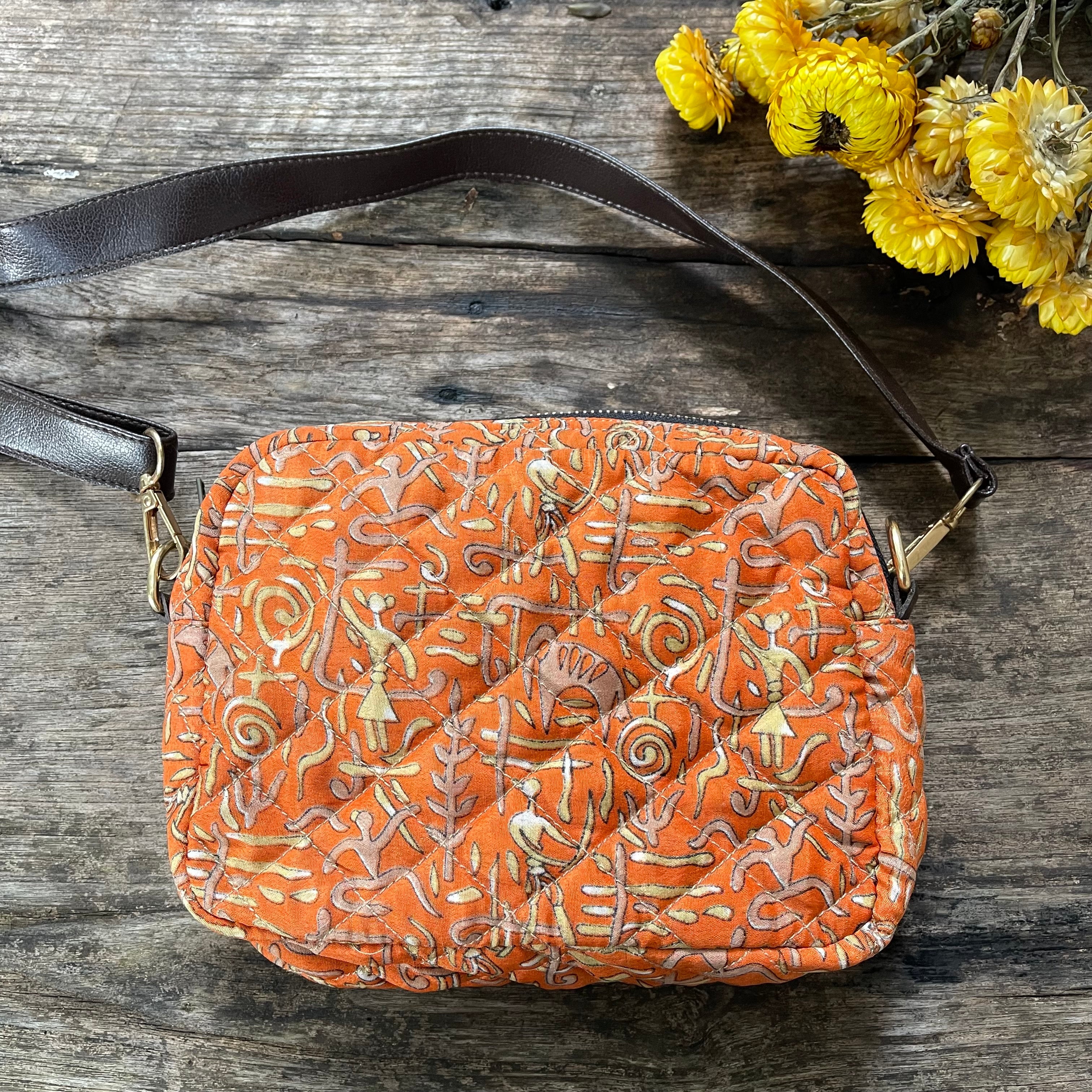 Quilted Sari Side Bag