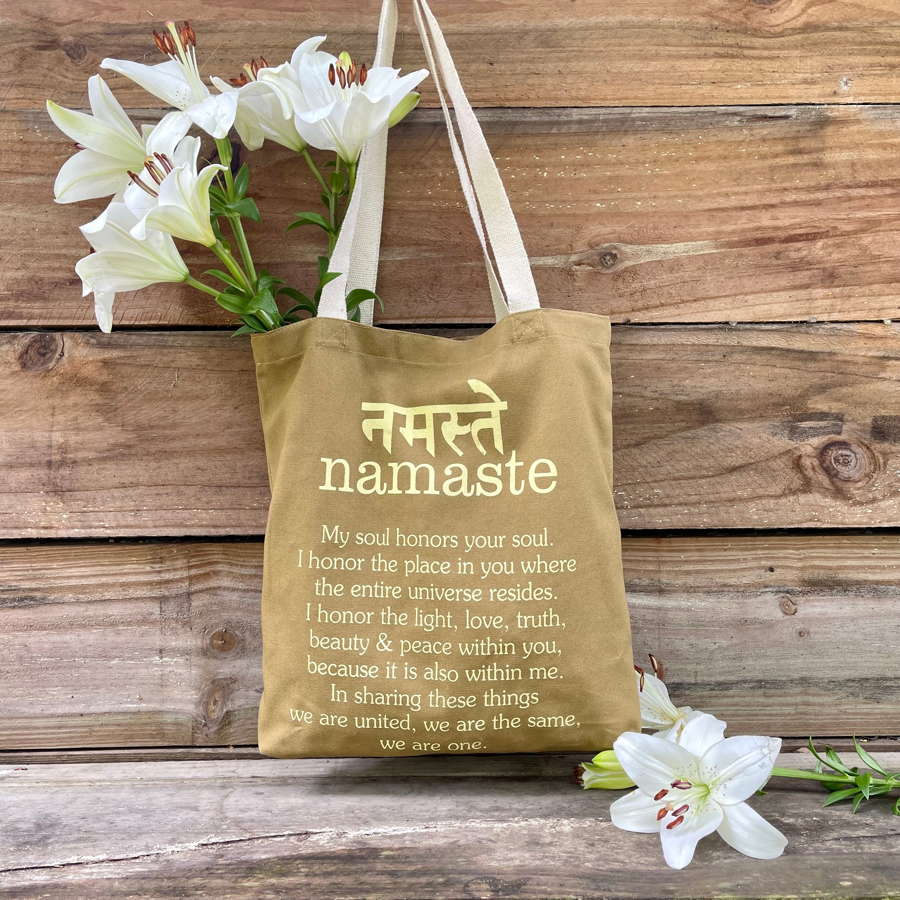 Namaste Cotton Tote Bag