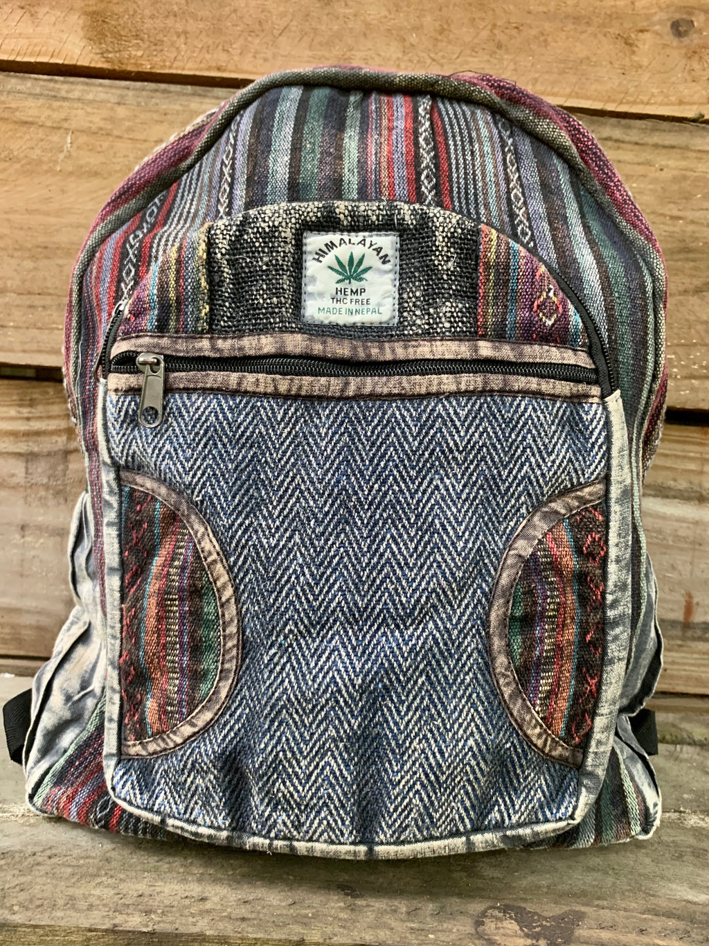 Hemp and Cotton Stonewash Backpack