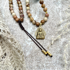 108 Bead Mala ~ Picture Jasper Matte